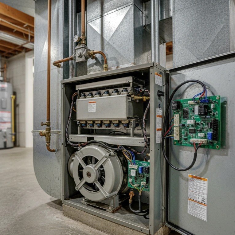 Patrick and Stephen, owners of Air Dynamics, providing expert furnace installation in Tulsa.